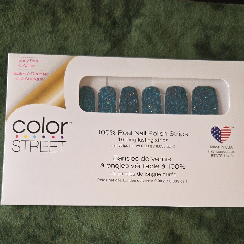 Color Street Teal We Meet Again Nail Strips